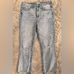 SO Brand Kick Cropped High Rise Jean